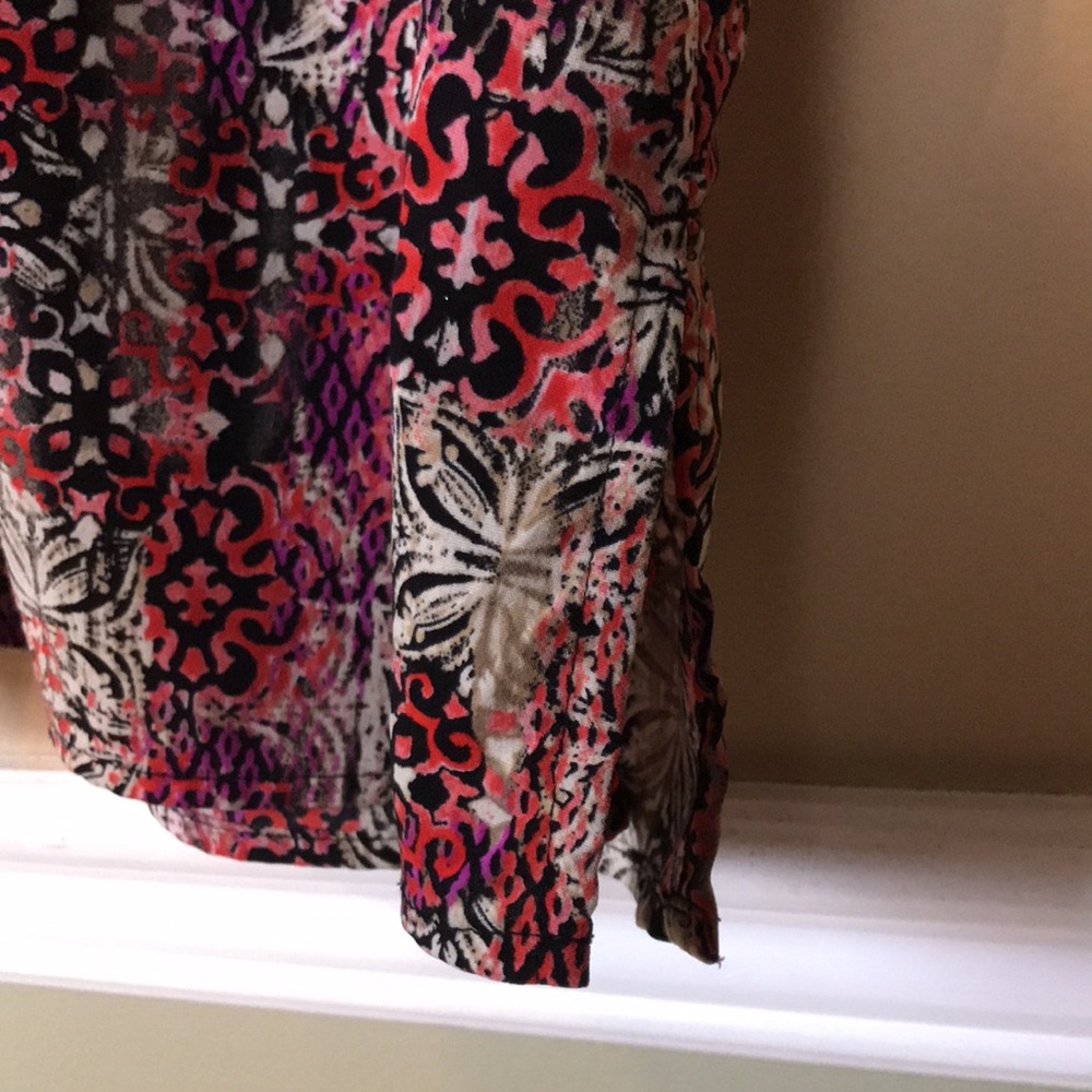 Catherines Women’s Boho Pattern Multi-Color Pleat… - image 5